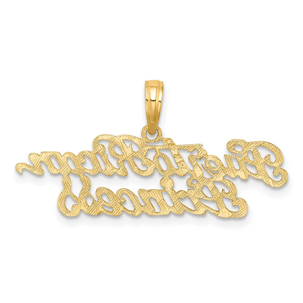 Million Charms 14K Yellow Gold Themed Puerto Rican Princess Charm