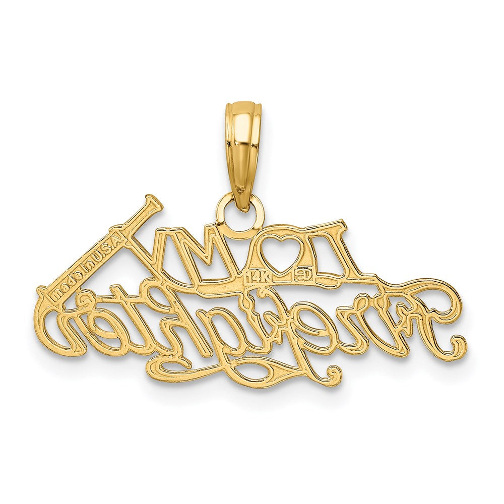 Million Charms 14K Yellow Gold Themed I Love My Firefighter Charm
