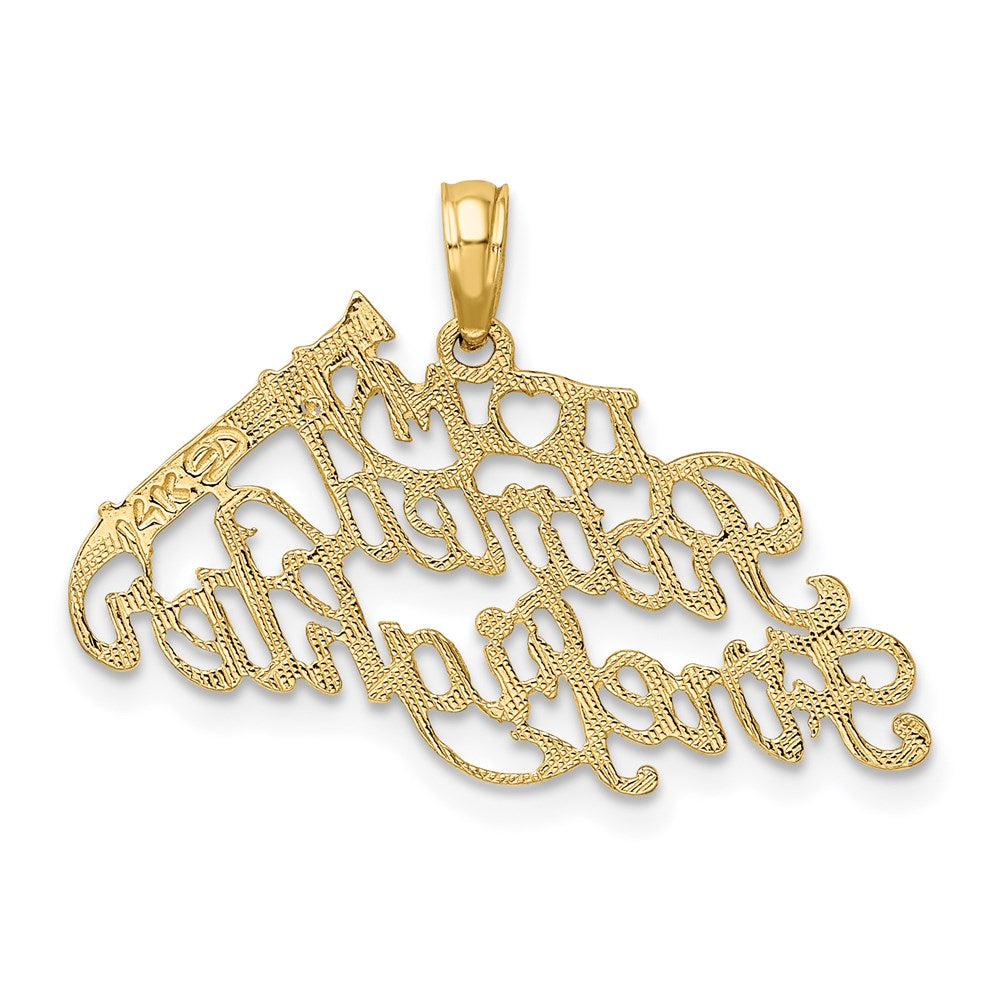 Million Charms 14K Yellow Gold Themed I Love My Retired Firefighter Charm