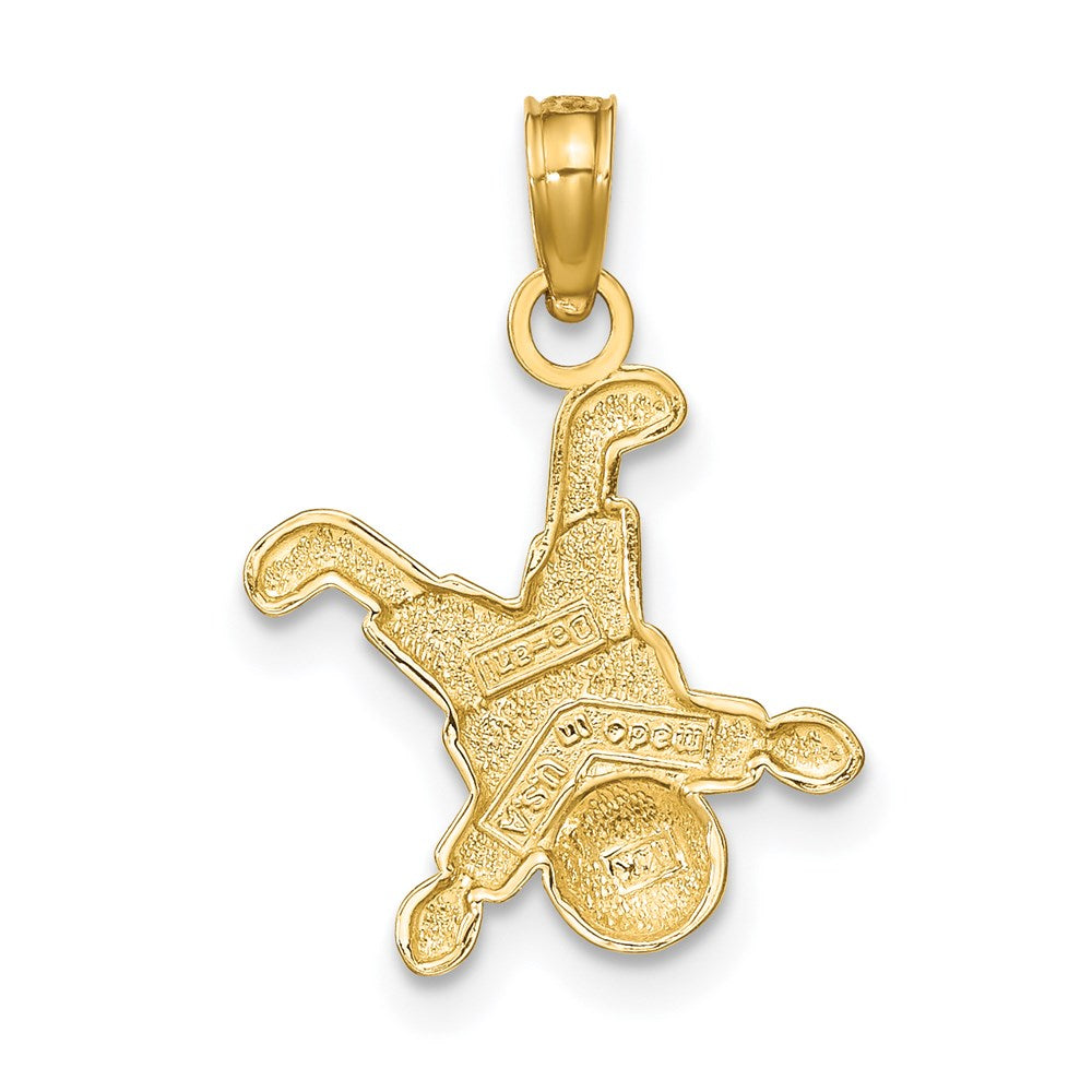 Million Charms 14K Yellow Gold Themed Little Boy Pendant