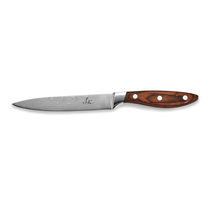 Damascus Steel 67 Layer Pakka Wood Handle 5'' Utility Knife
