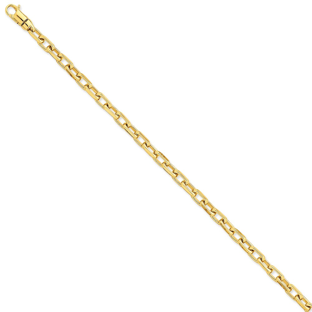 Million Charms 14k Yellow Gold 5.9mm Hand-polished Fancy Link Bracelet, Chain Length: 8.5 inches