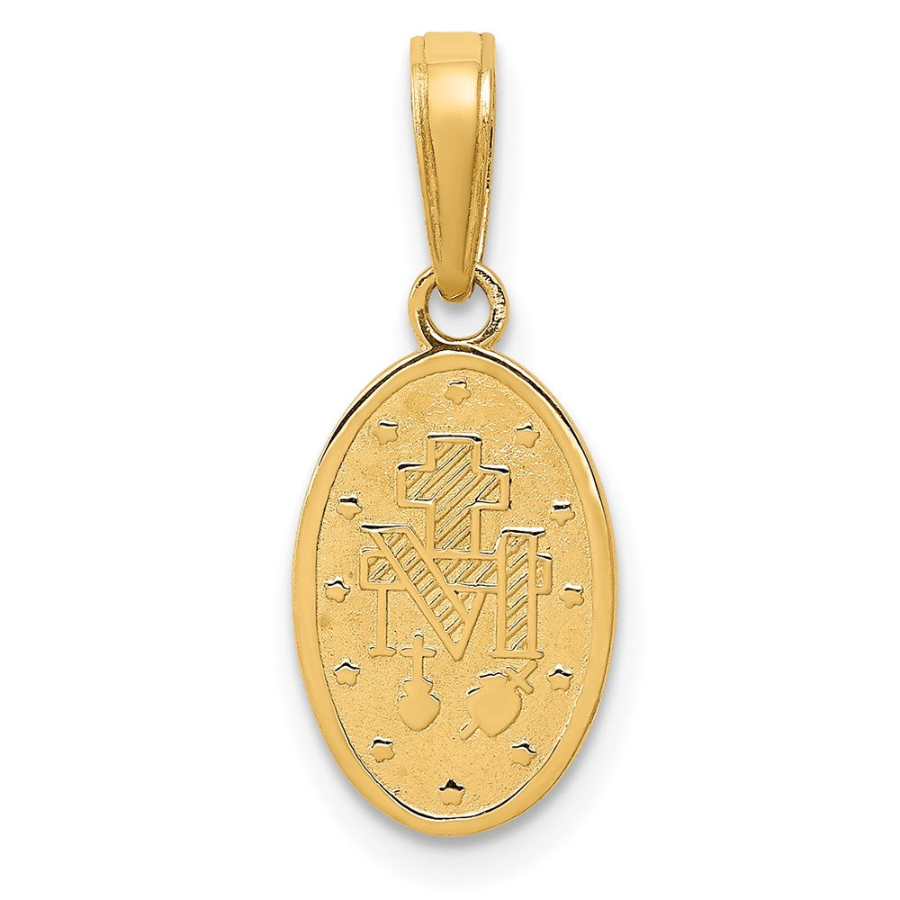 Million Charms 14K Yellow Gold Themed Religious Miraculous Medal Charm