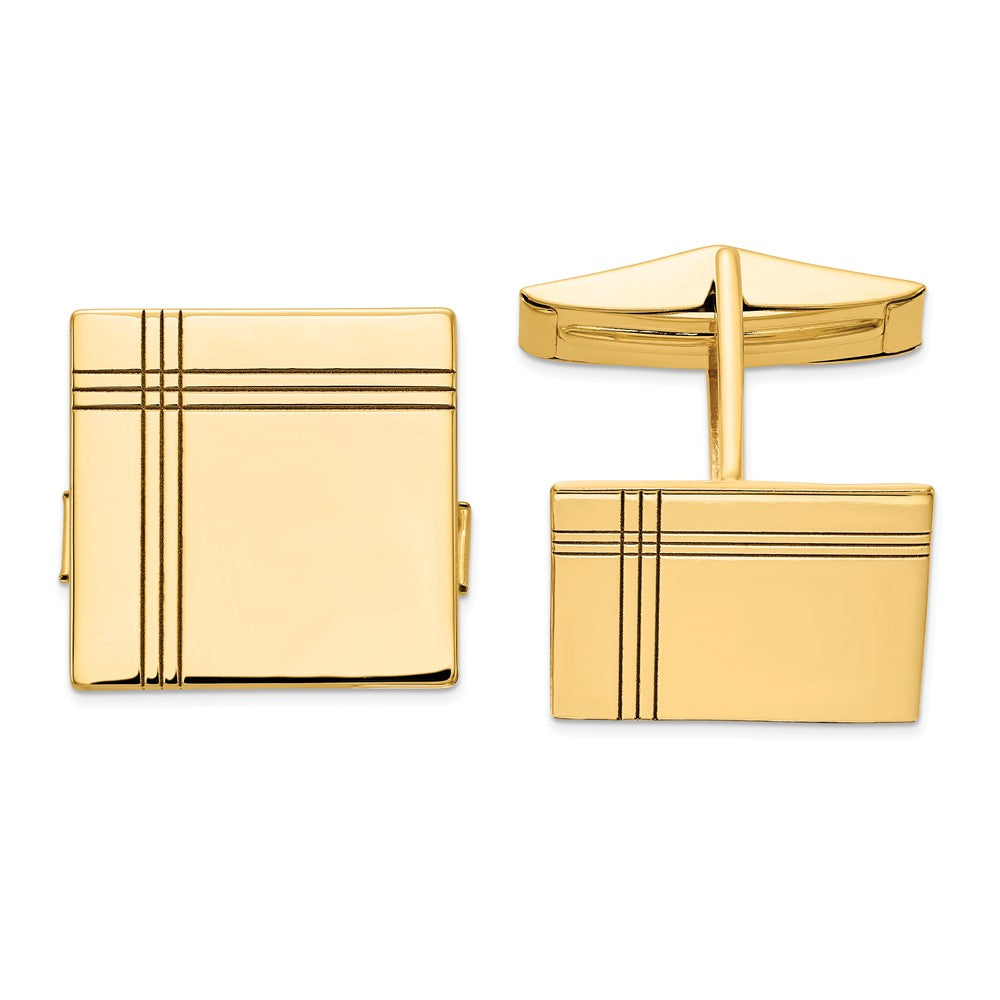 Occasion Gallery, Men's Accessories, 14k Yellow Gold Cuff Links