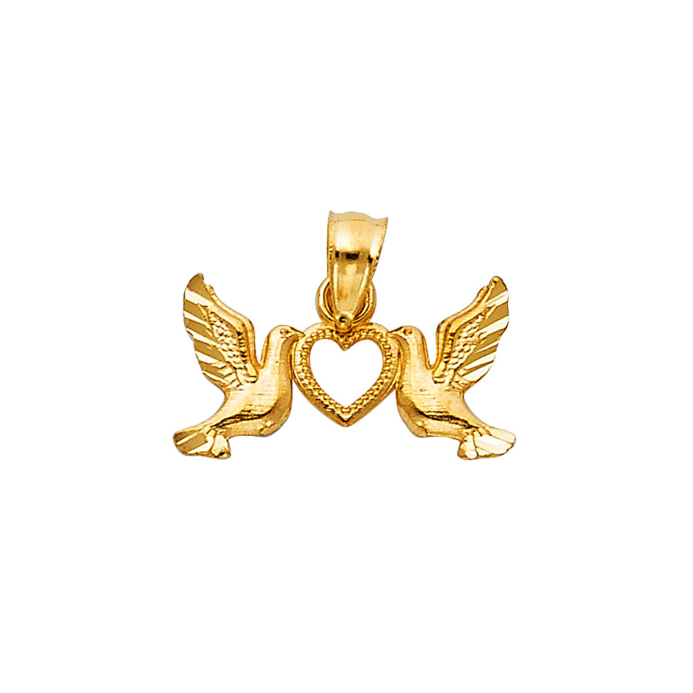 14k Yellow Gold Small/Mini Religious Charm Pendant (10mm x 15mm)
