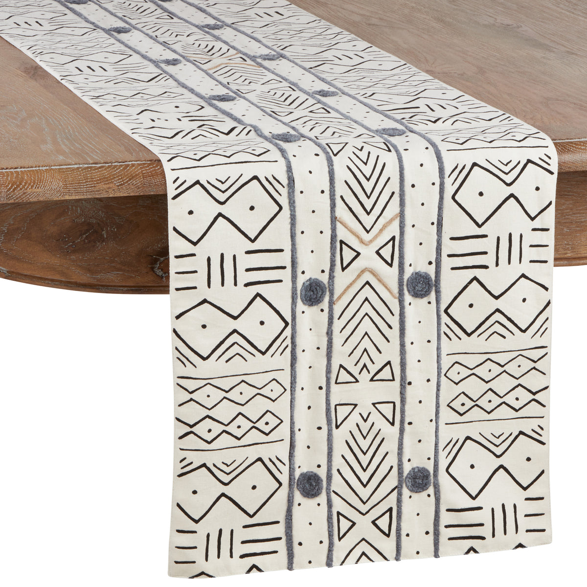 White African Mud Cloth Inspired Table Runners , 100% cotton