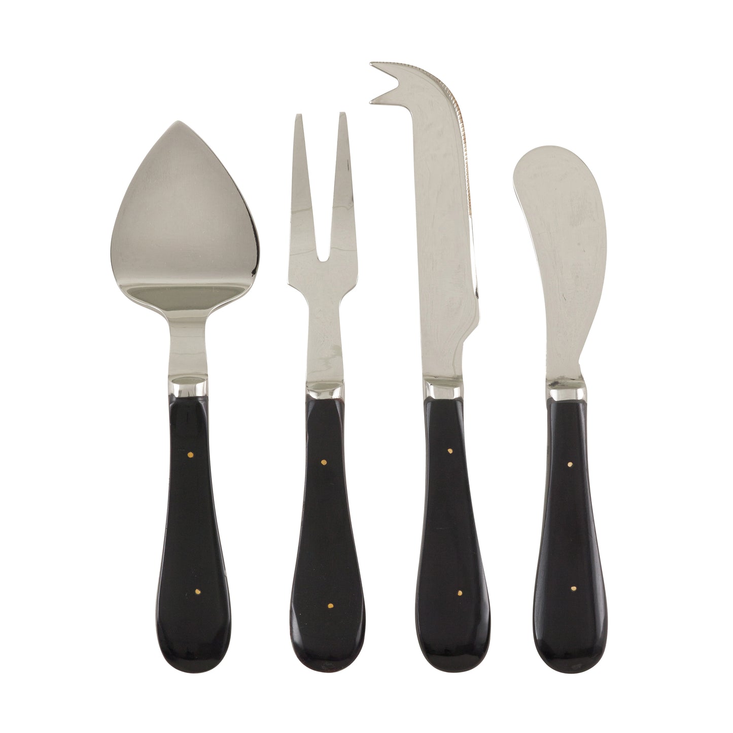 Occasion Gallery Black Bone Flatware, Set of 5 (1 Place Setting), Stainless Steel, Resin
