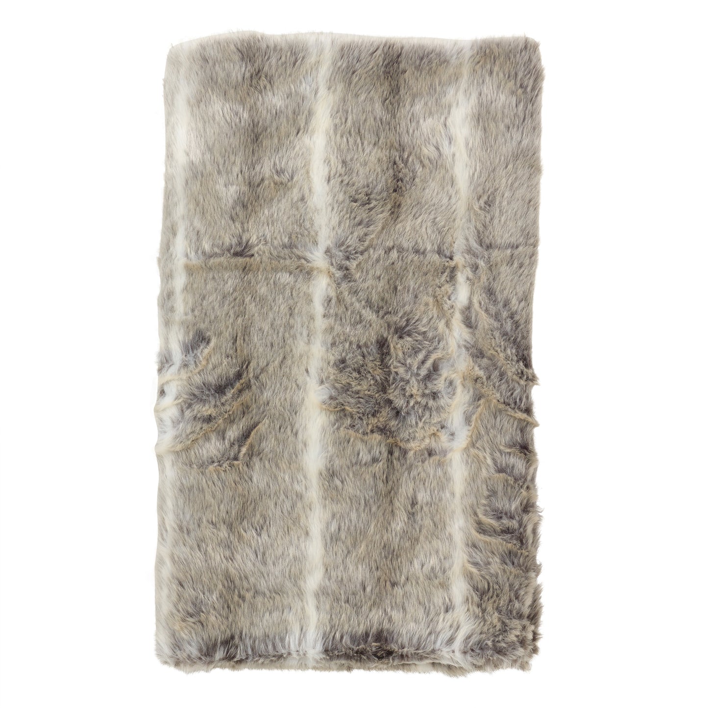 Occasion Gallery Grey Faux Fur Decorative Cozy Throw Blanket, 50" X 60" 100% Acrylic (1 piece)
