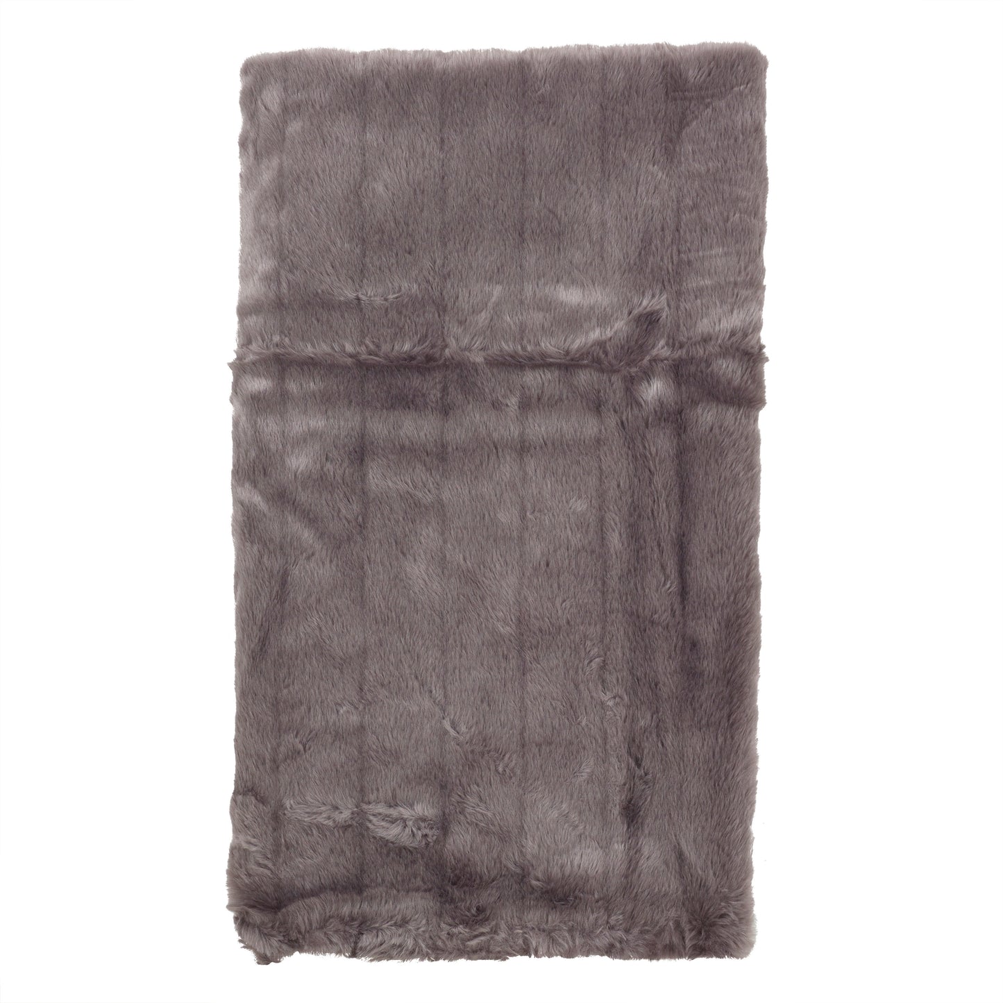 Occasion Gallery Graphite Faux Fur Decorative Cozy Throw Blanket, 50" X 60" 100% Acrylic (1 piece)