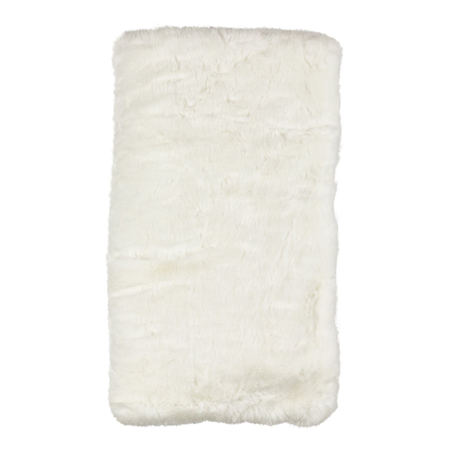 Occasion Gallery White Faux Fur Decorative Cozy Throw Blanket, 50" X 60" 100% Acrylic (1 piece)