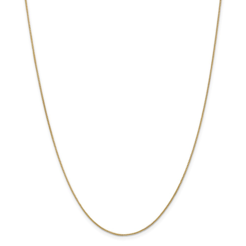 Million Charms 14k Yellow Gold, Necklace Chain, 0.80mm Spiga Pendant Chain, Chain Length: 16 inches