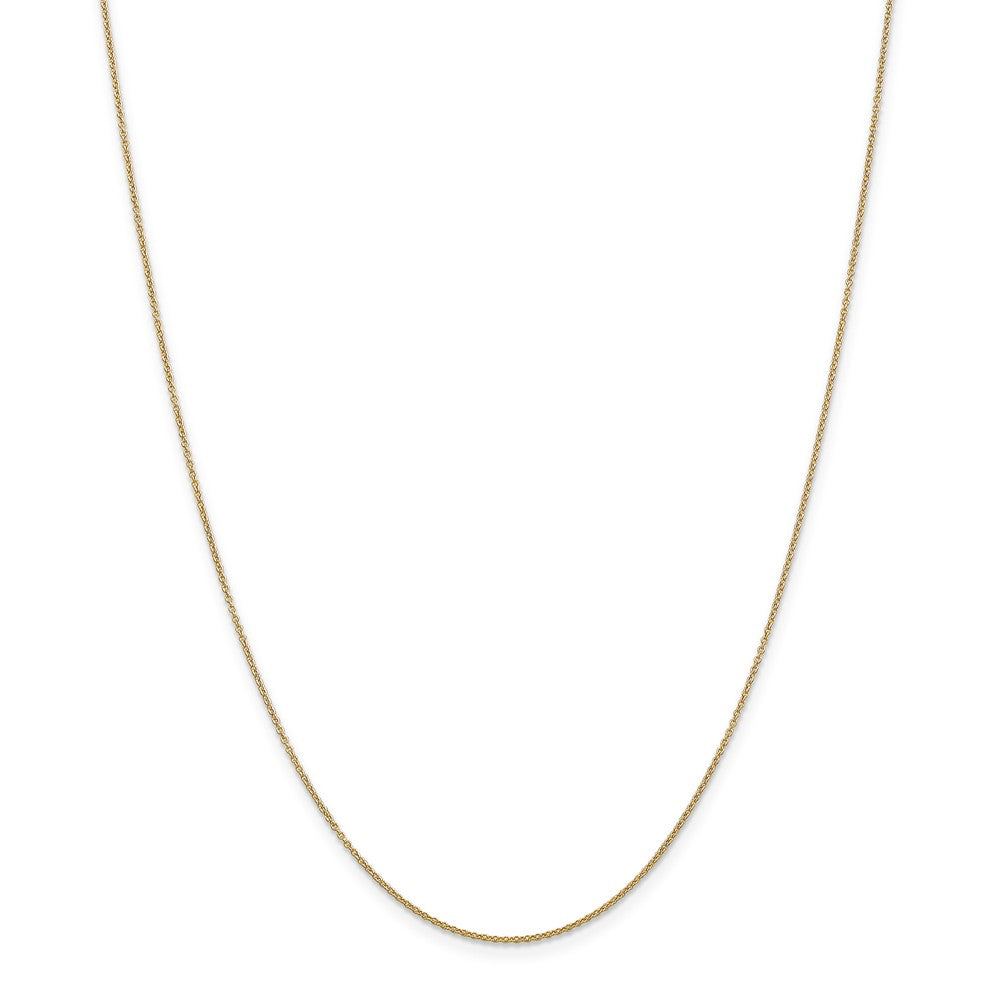 Million Charms 14k Yellow Gold, Necklace Chain, .9mm Cable Chain, Chain Length: 14 inches