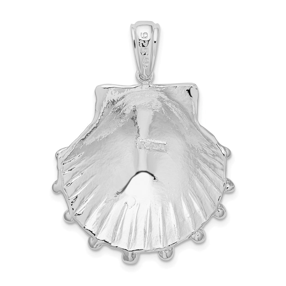 Million Charms 925 Sterling Silver Nautical Sea Life Charm Pendant, Large Lion's Paw Shell (3Of6)