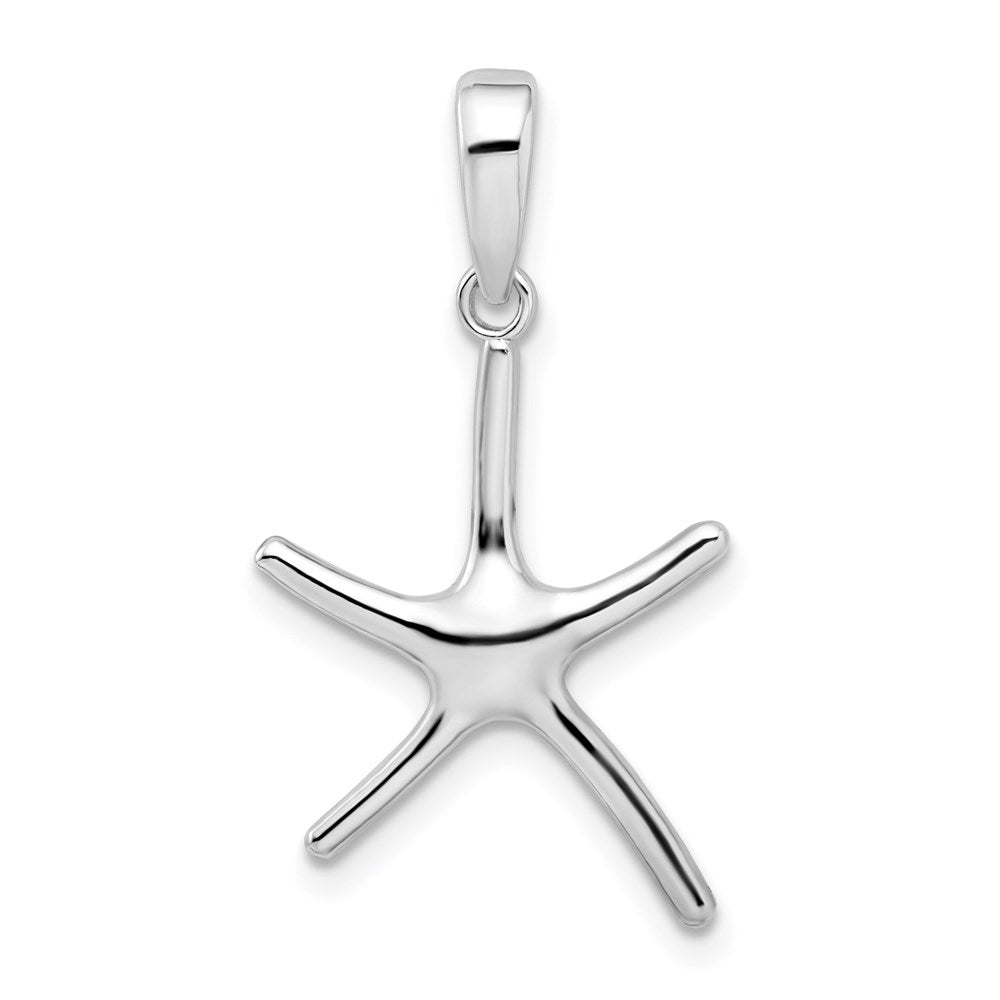 Million Charms 925 Sterling Silver Sea Life Nautical Charm Pendant, Small Dancing Starfish With Bail