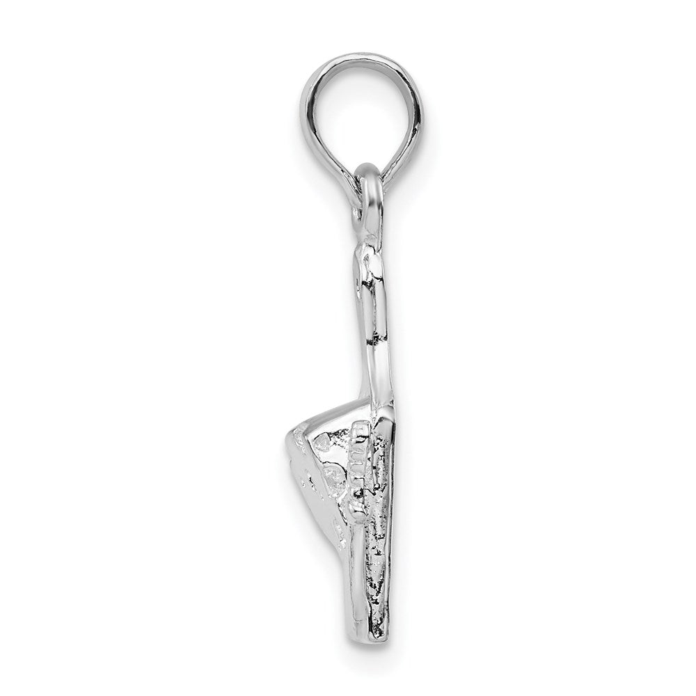 Million Charms 925 Sterling Silver Charm Pendant, Cheese Board with Knife, 2-D