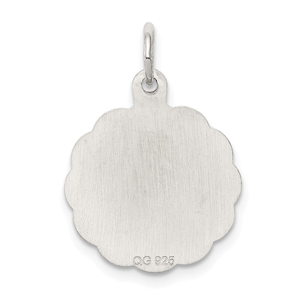 Million Charms 925 Sterling Silver Rhodium-Plated To My Maid Of Honor Disc Charm