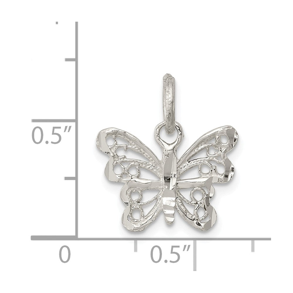 Million Charms 925 Sterling Silver Butterfly Charm