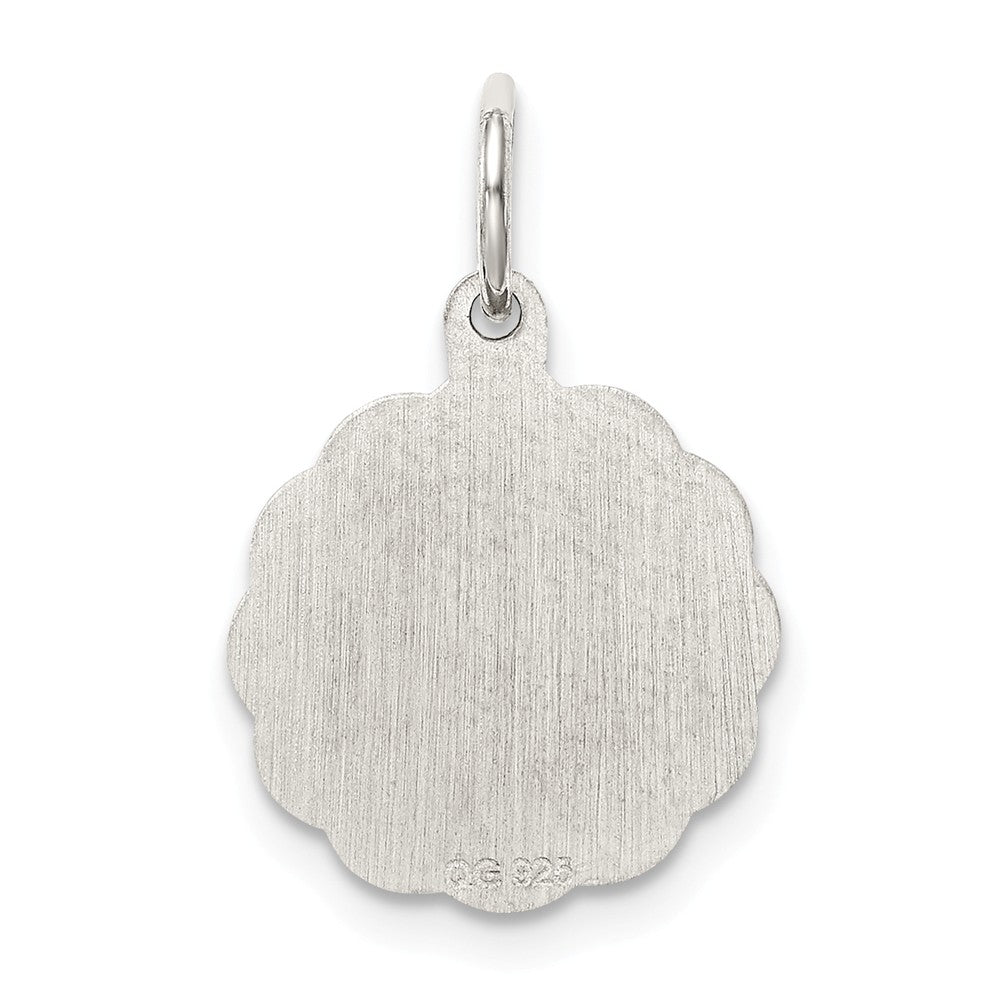 Million Charms 925 Sterling Silver Rhodium-Plated Wedding Bells Disc Charm