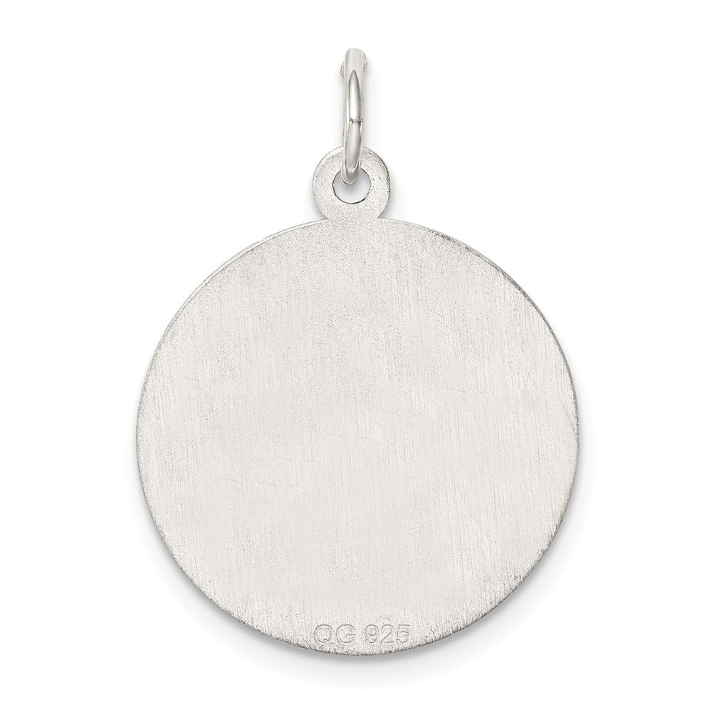 Million Charms 925 Sterling Silver Rhodium-Plated Wedding Bells Disc Charm