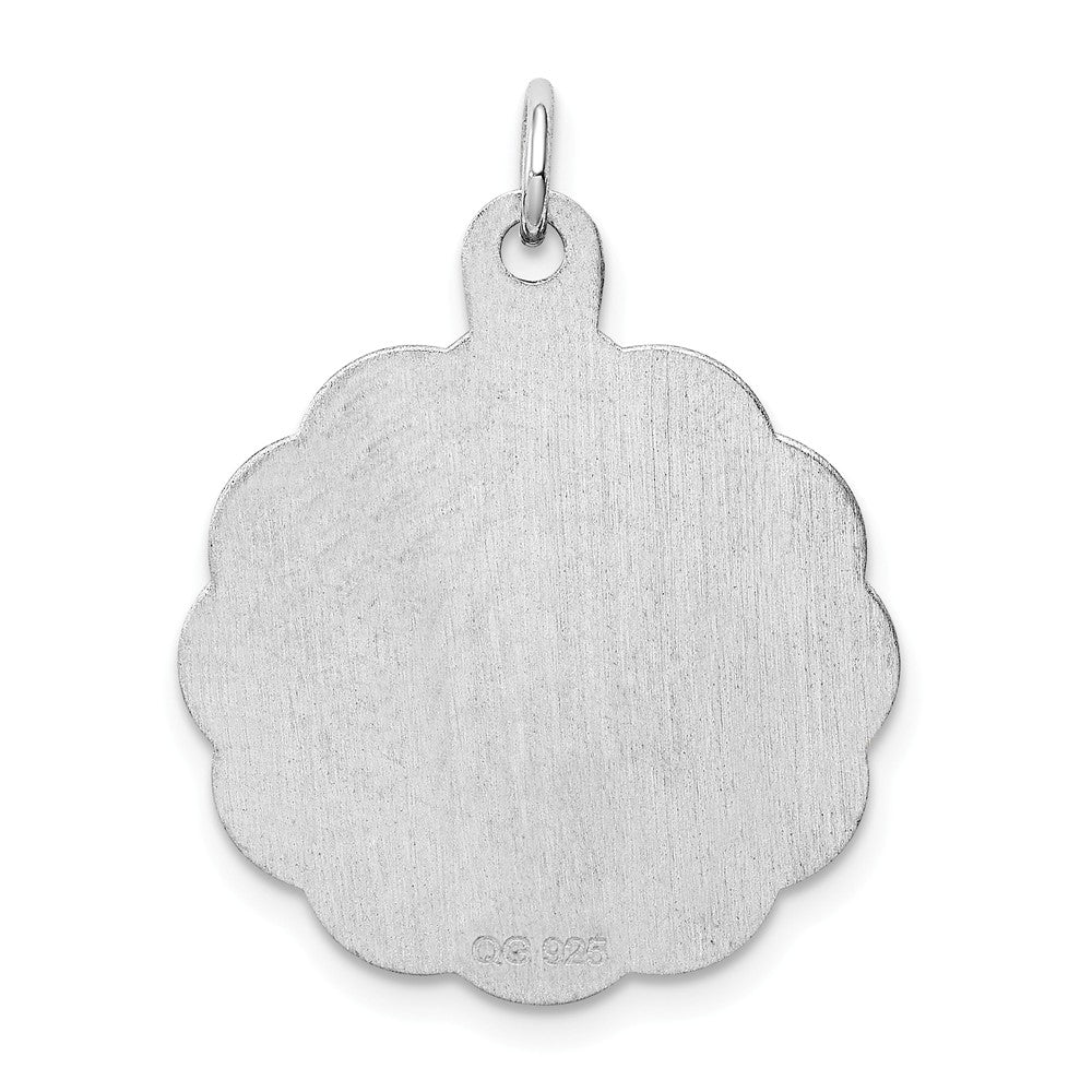 Million Charms 925 Sterling Silver Rhodium-Plated Mother Disc Charm