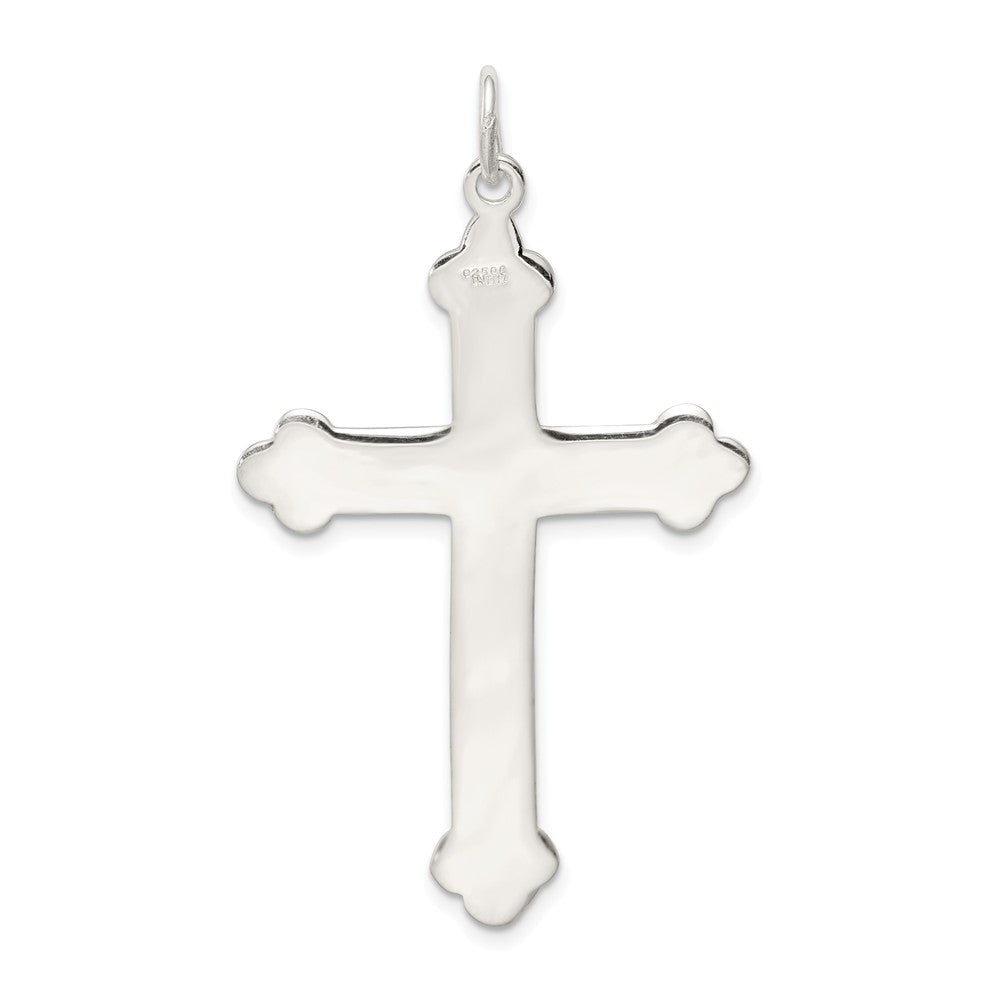 Million Charms 925 Sterling Silver Budded Relgious Cross Pendant