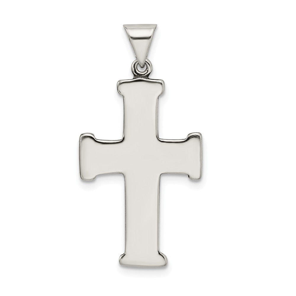 Million Charms 925 Sterling Silver Antiqued Relgious Cross Pendant