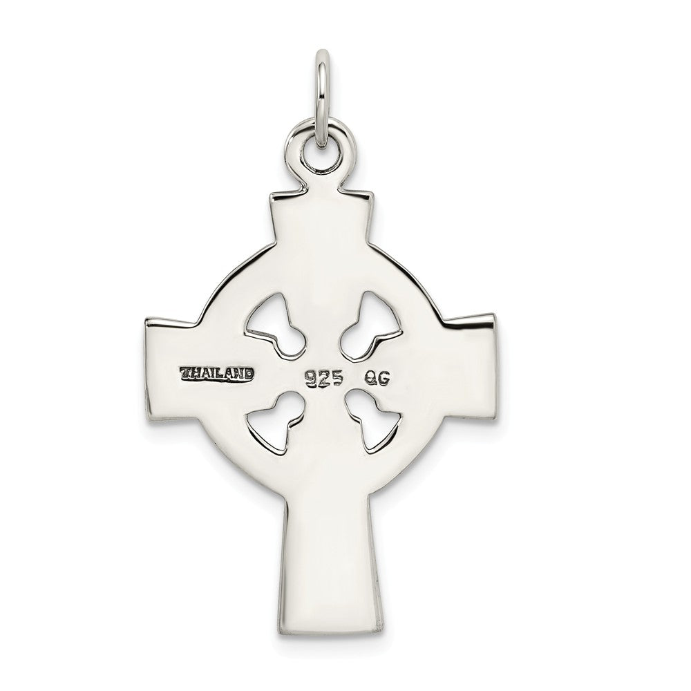 Million Charms 925 Sterling Silver Antiqued Celtic Relgious Cross Charm