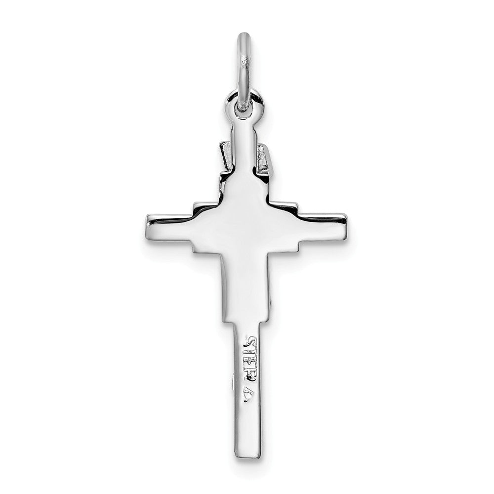 Million Charms 925 Sterling Silver Rhodium-Plated & Vermeil Inri Relgious Crucifix Charm