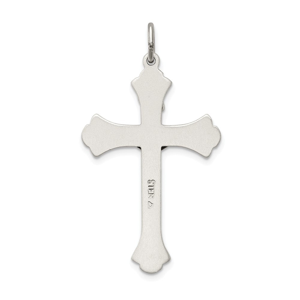 Million Charms 925 Sterling Silver Antiqued Inri Relgious Crucifix Pendant