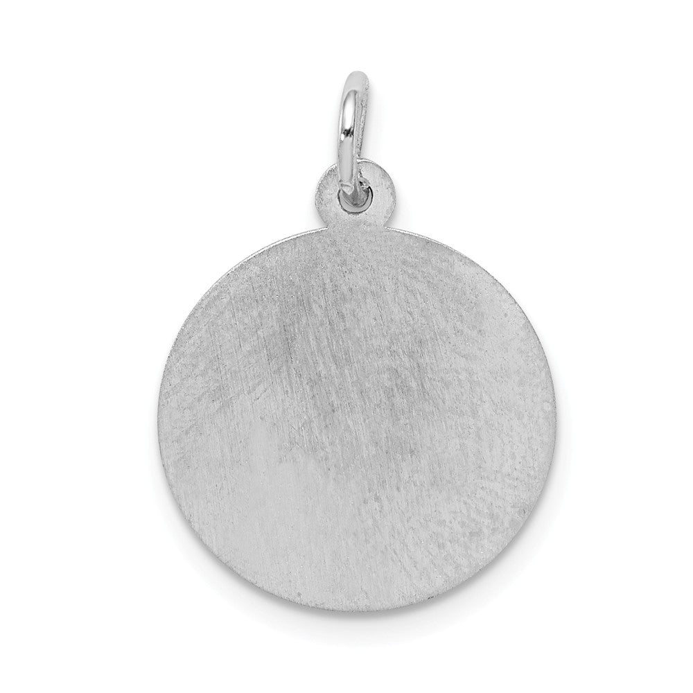 Million Charms 925 Sterling Silver Rhodium-Plated Happy Anniversary Milestone Disc Charm