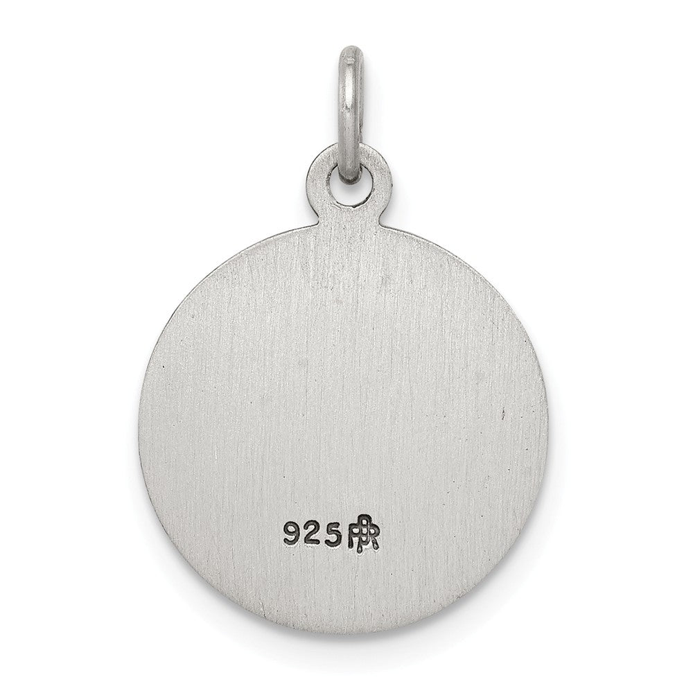Million Charms 925 Sterling Silver Religious Saint Peregrine Medal