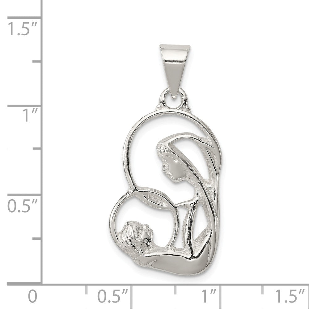 Million Charms 925 Sterling Silver Blessed Mary & Child Jesus Charm