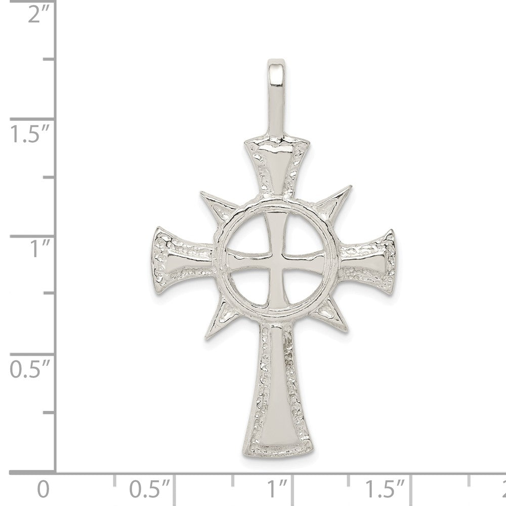 Million Charms 925 Sterling Silver Iona Relgious Cross Pendant