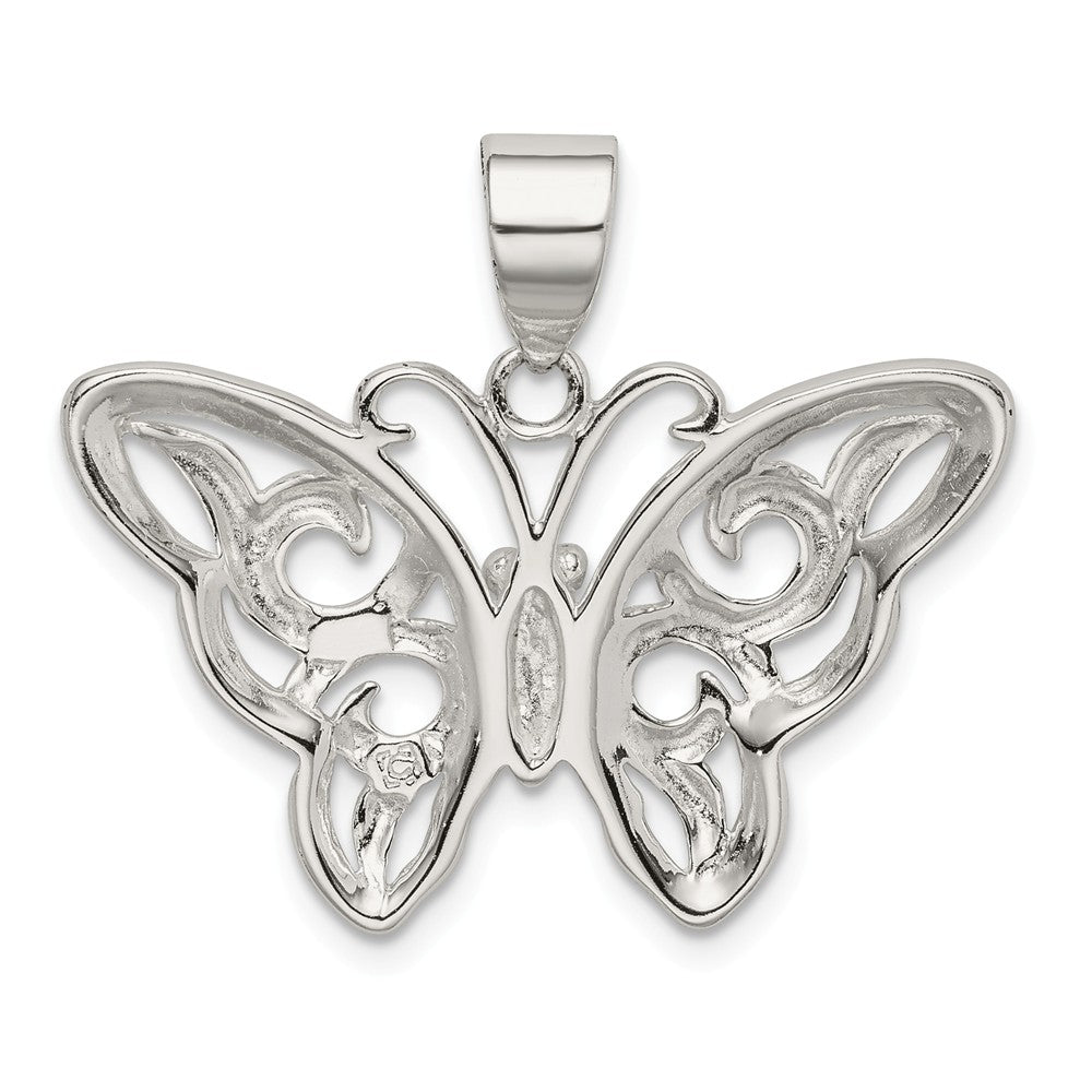 Million Charms 925 Sterling Silver Butterfly Pendant