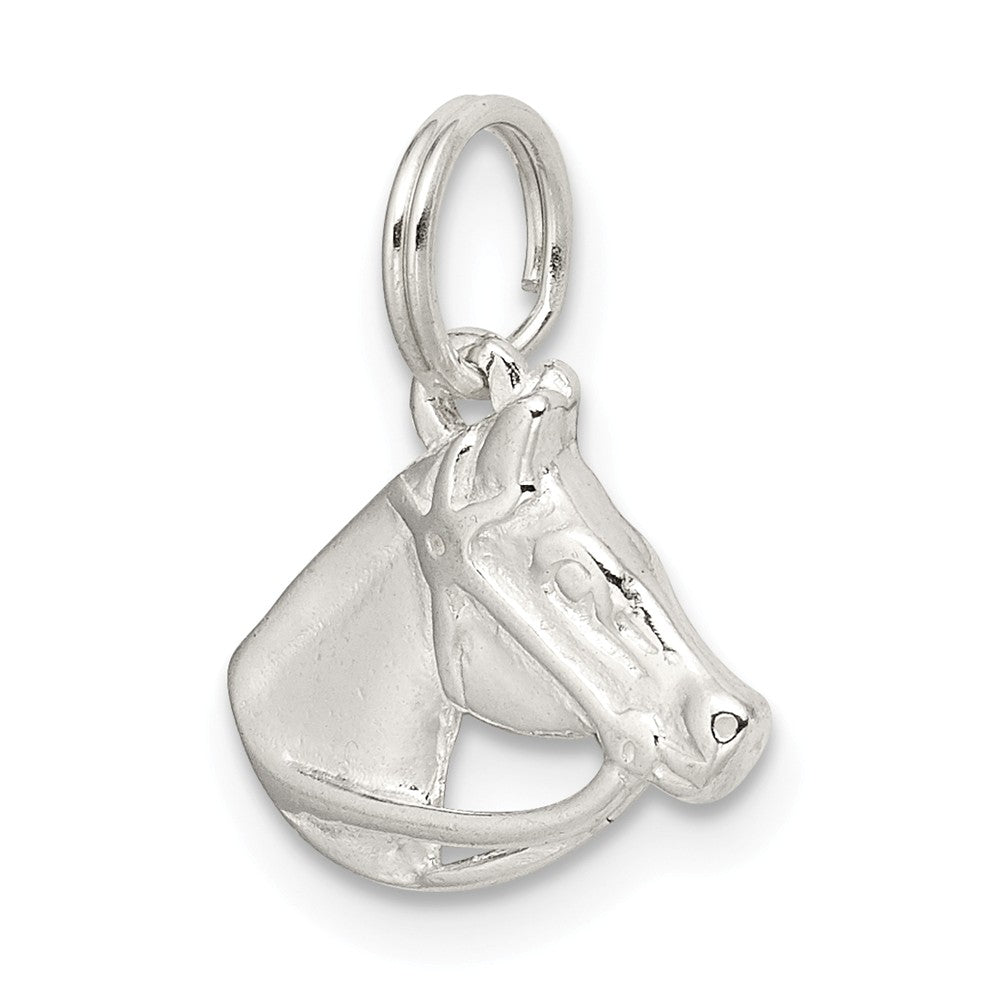 Million Charms 925 Sterling Silver Horse Head With Bridle Charm