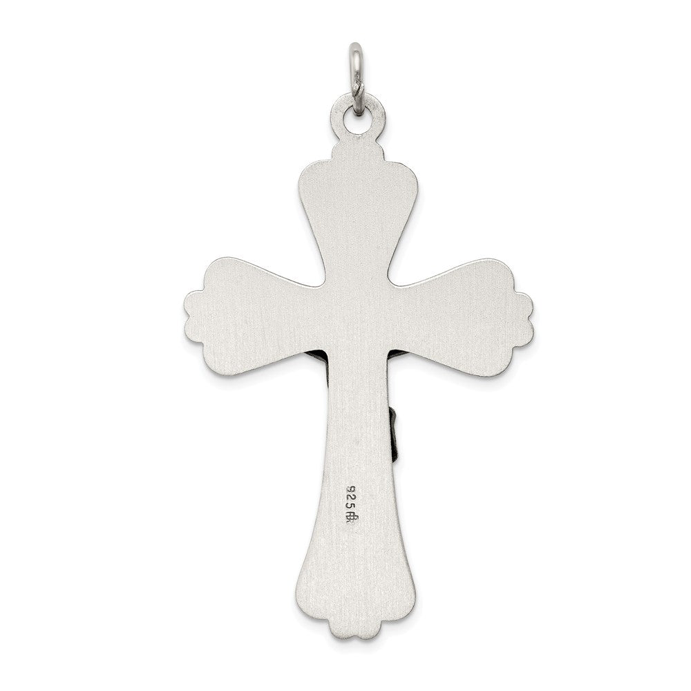 Million Charms 925 Sterling Silver Antiqued Inri Relgious Crucifix Pendant