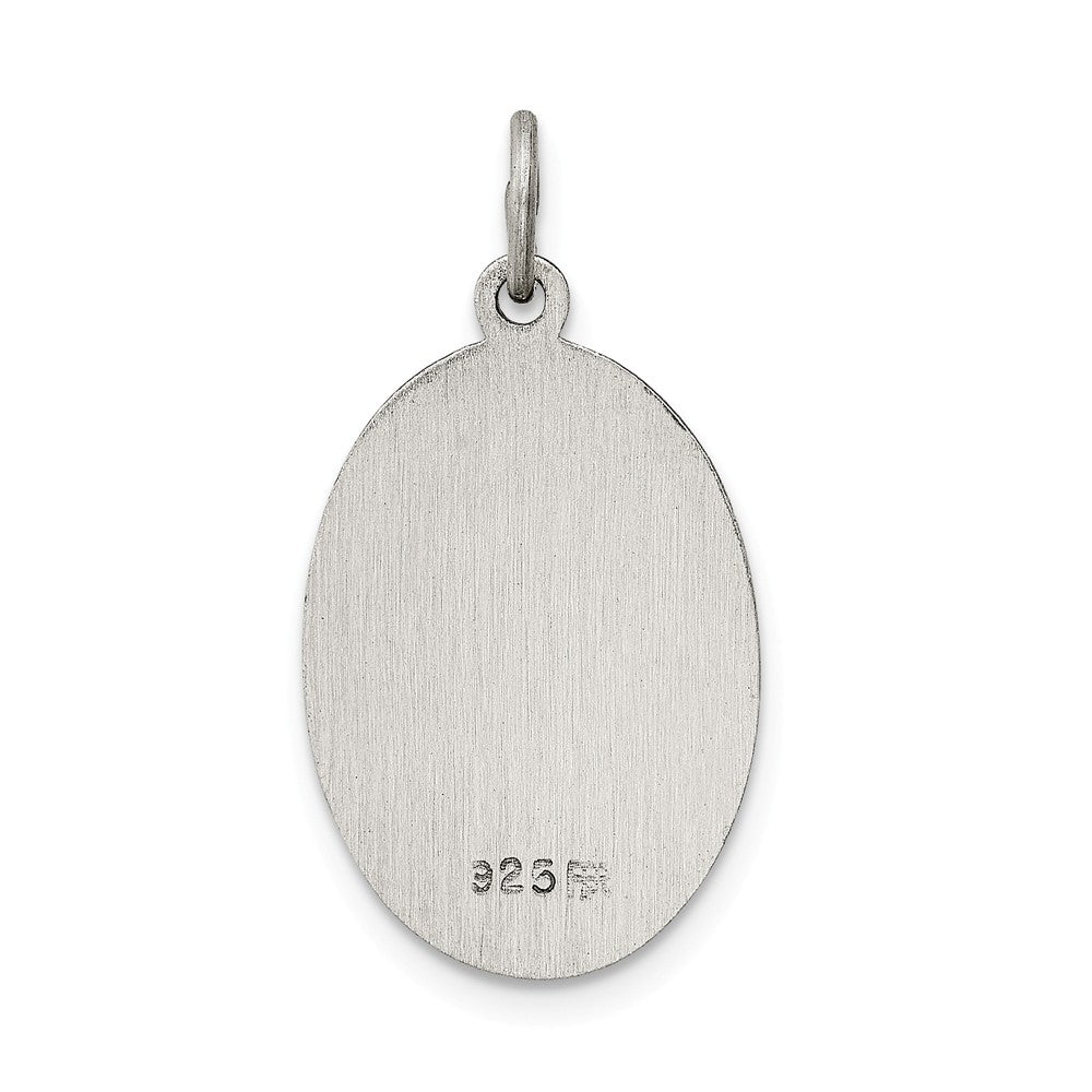 Million Charms 925 Sterling Silver Antiqued Sacred Heart Of Jesus Medal