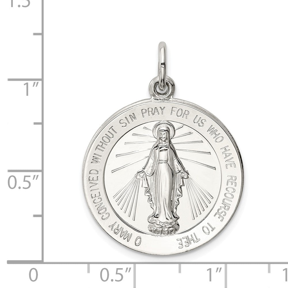 Million Charms 925 Sterling Silver Religious Miraculous Medal