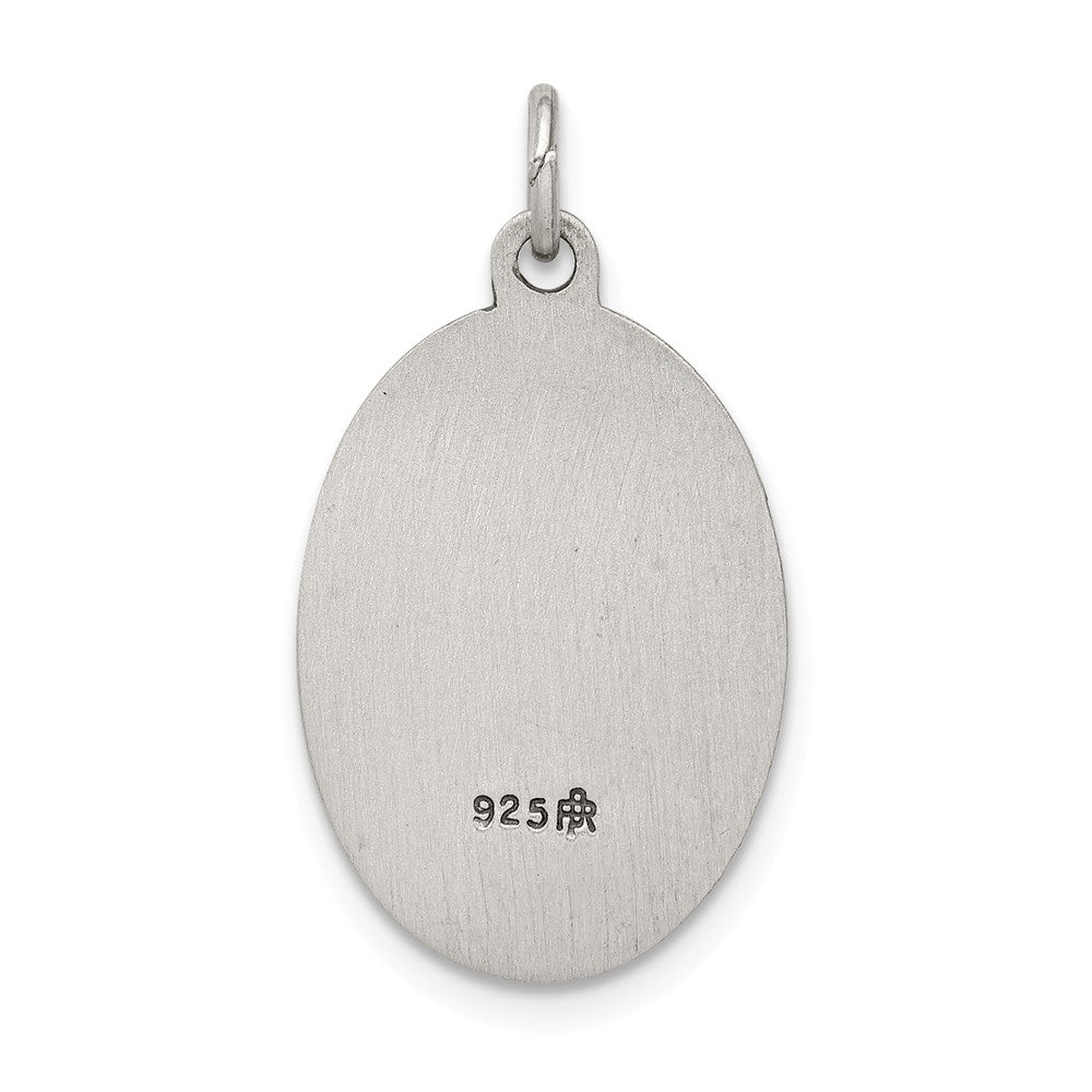 Million Charms 925 Sterling Silver Antiqued Religious Saint Anthony Medal