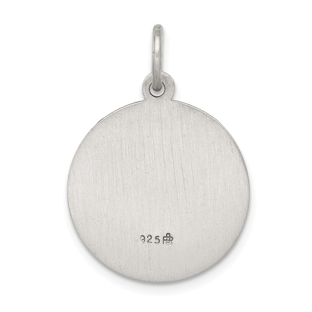 Million Charms 925 Sterling Silver Antiqued Religious Saint Andrew Medal