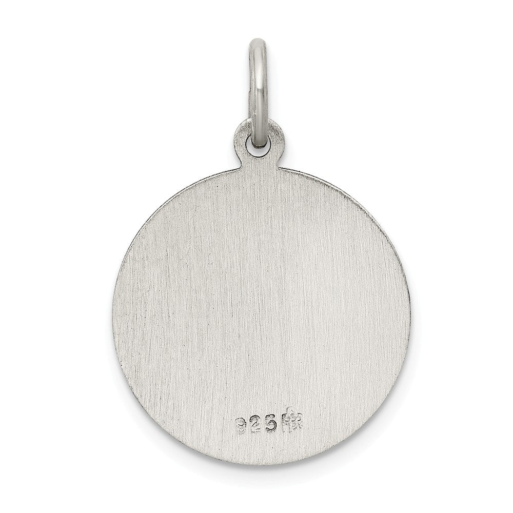 Million Charms 925 Sterling Silver Antiqued Religious Saint Francis Medal