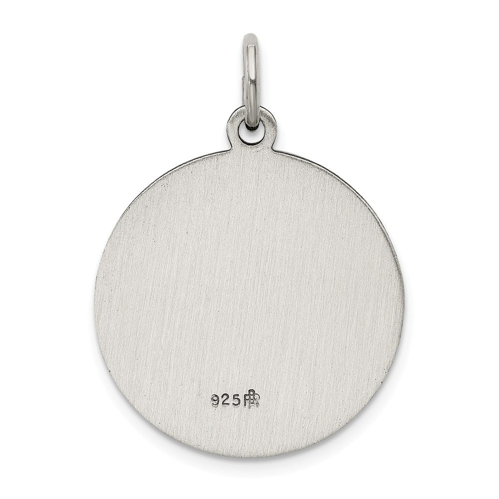 Million Charms 925 Sterling Silver Antiqued Religious Saint John The Baptist Medal