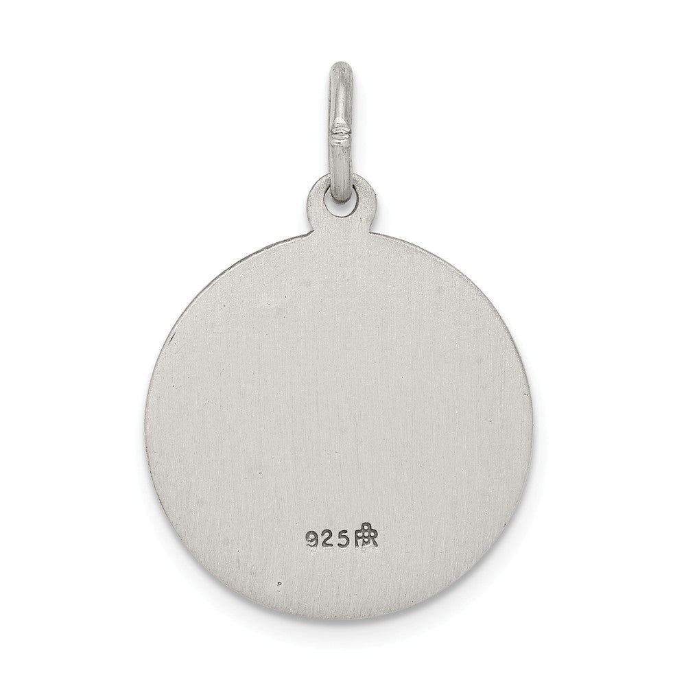 Million Charms 925 Sterling Silver Antiqued Religious Saint Paul Medal