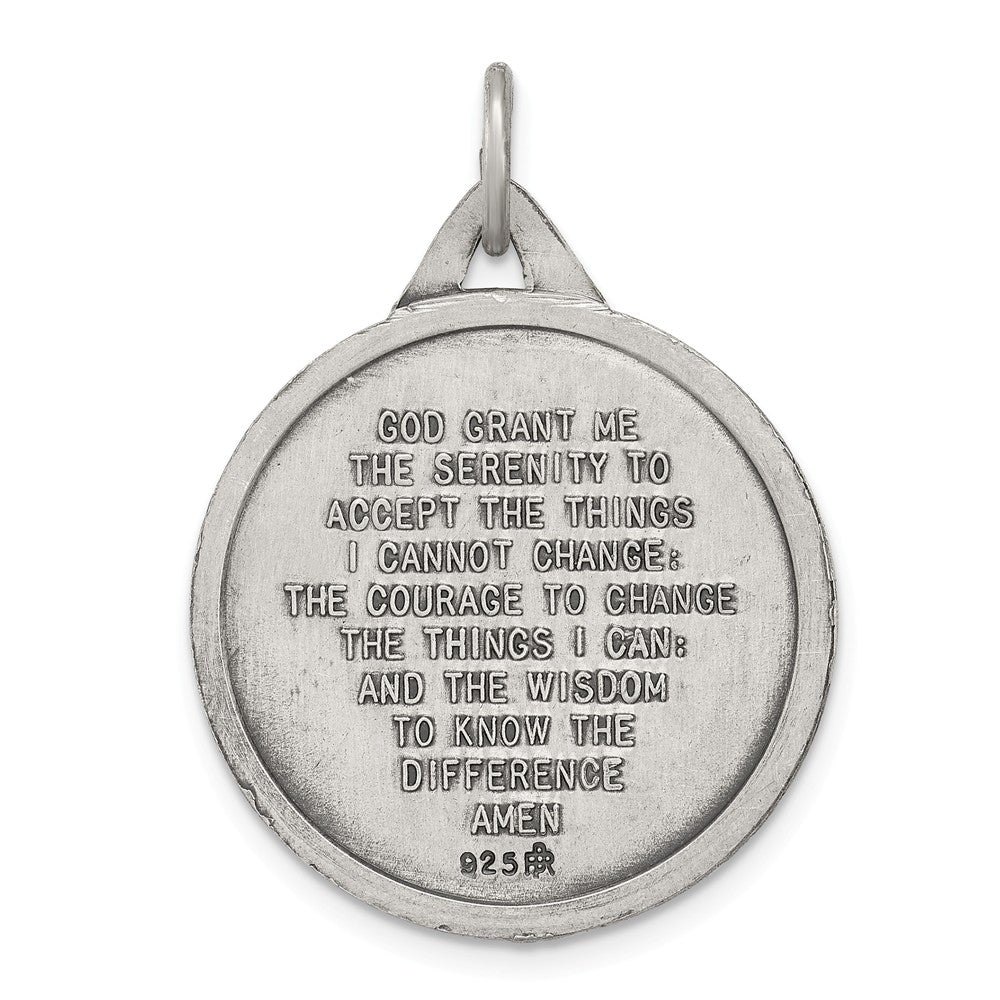 Million Charms 925 Sterling Silver Antiqued Praying Hands Pendant