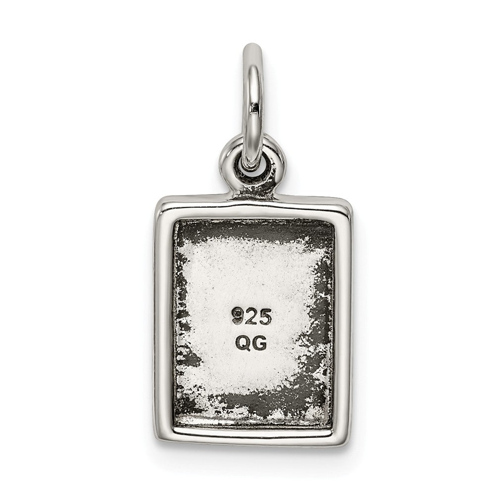 Million Charms 925 Sterling Silver Antiqued Holy Bible Charm