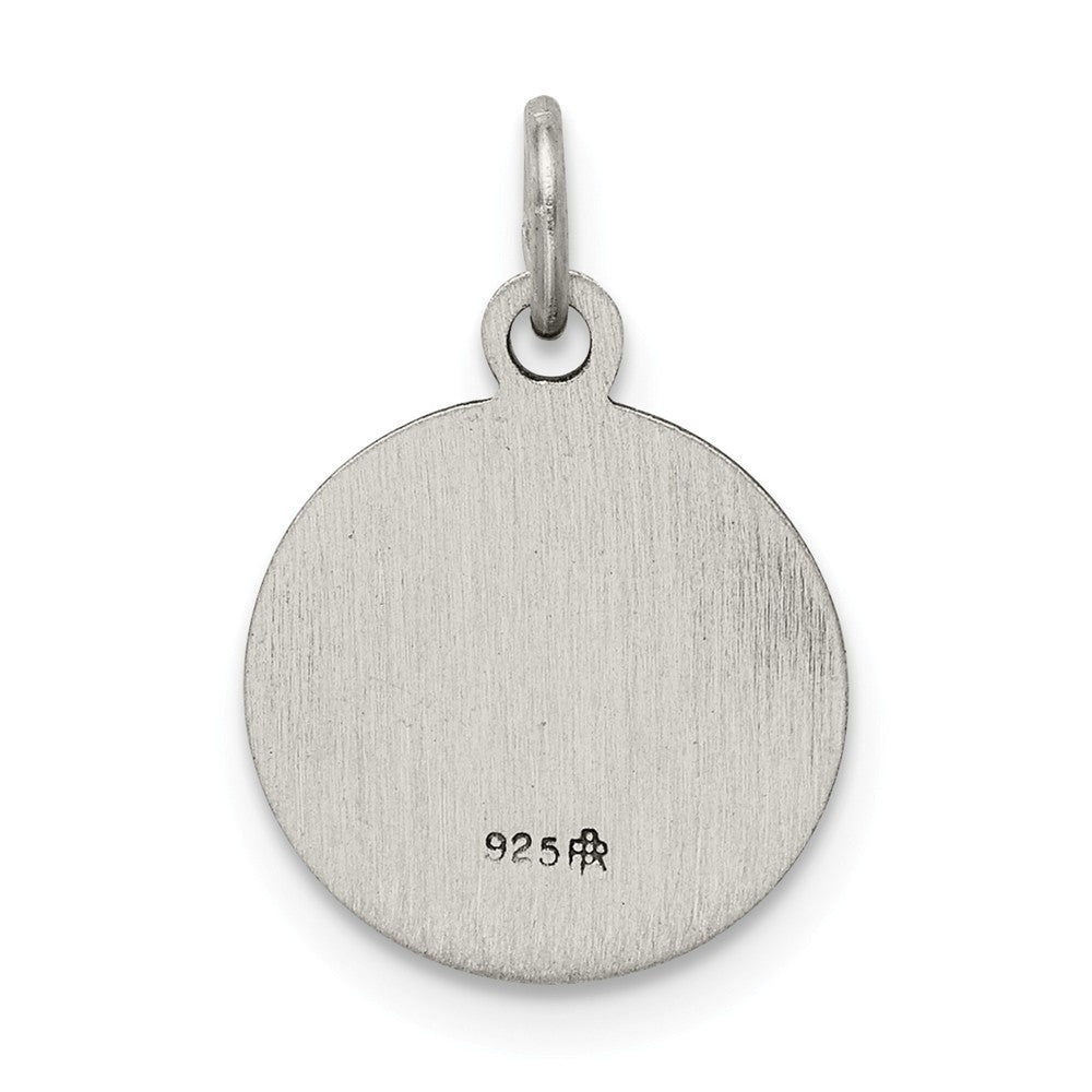 Million Charms 925 Sterling Silver Antiqued Confirmation Medal