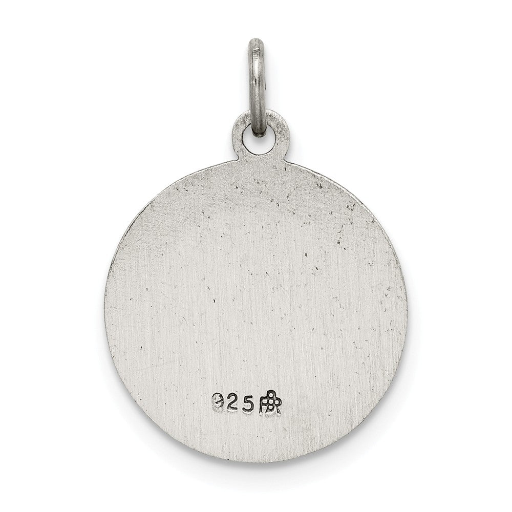 Million Charms 925 Sterling Silver Antiqued Confirmation Medal