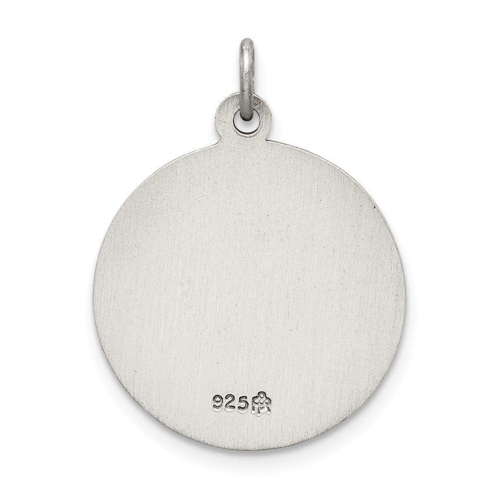 Million Charms 925 Sterling Silver Antiqued Confirmation Medal