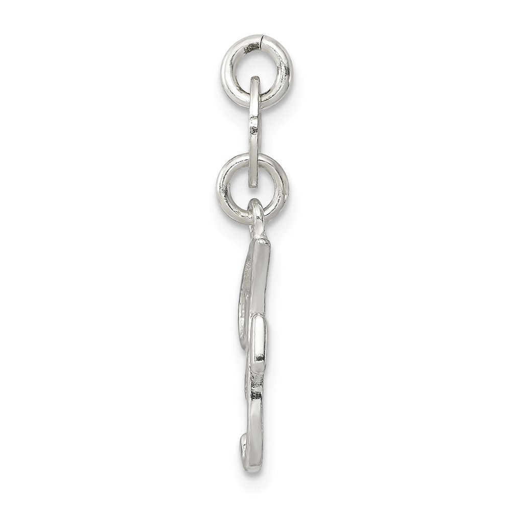 Dije de letra inicial F de plata de ley 925 Million Charms