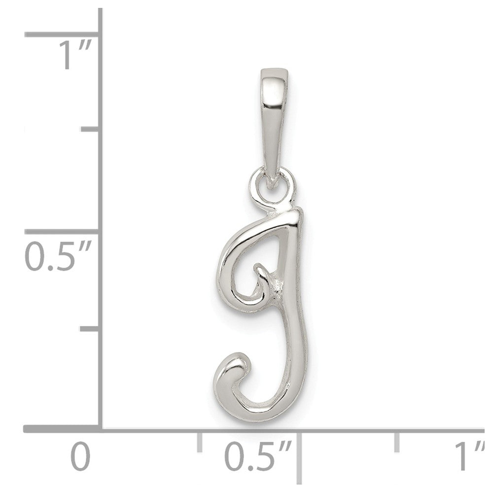 Dije de letra inicial I Million Charms de plata esterlina 925